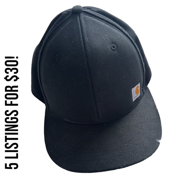 Carhartt Other - Carhartt men’s flat rimmed black hat